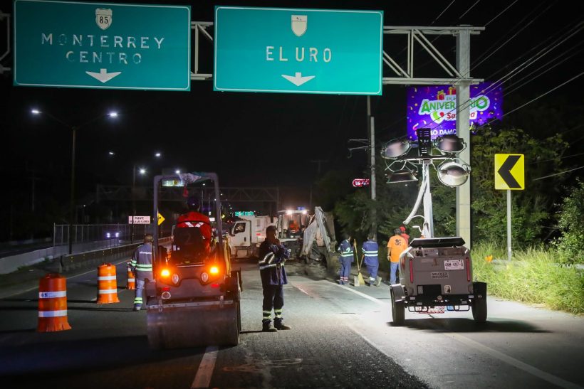 Bacheo En Carretera Nacional. Monterrey Bachea Zona Sur En Carretera Nacional. Movilidad En Carrtera Nacional - Especies Políticas