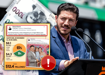 imagen donde se ve la noticia del 65% de gasto en publicidad de Samuel