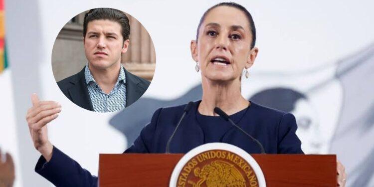 Imagen 52 - Especies Políticas Female Politician Speaks at a Podium with the Mexican Seal; an Inset Circle Shows a Man in a Suit. - Especies Políticas